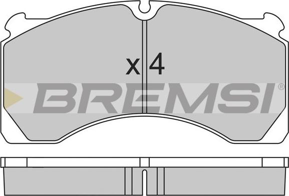 Bremsi BP7295 - Kit de plaquettes de frein, frein à disque cwaw.fr