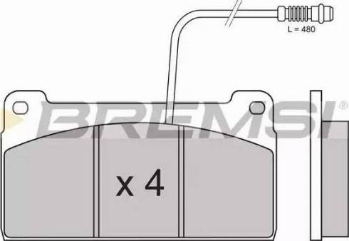 Bremsi BP7254 - Kit de plaquettes de frein, frein à disque cwaw.fr