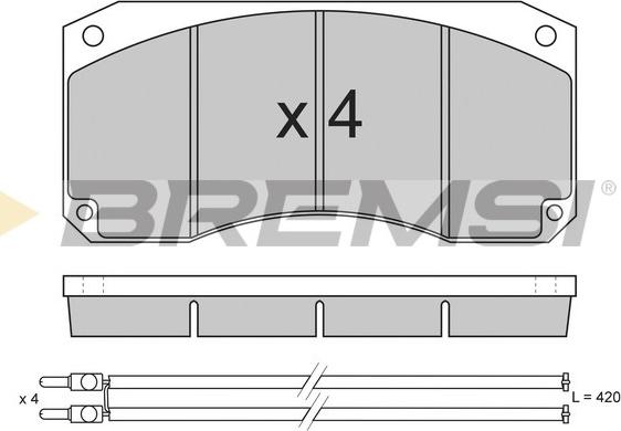 Bremsi BP7256 - Kit de plaquettes de frein, frein à disque cwaw.fr