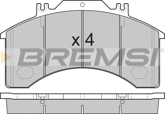 Bremsi BP7251 - Kit de plaquettes de frein, frein à disque cwaw.fr