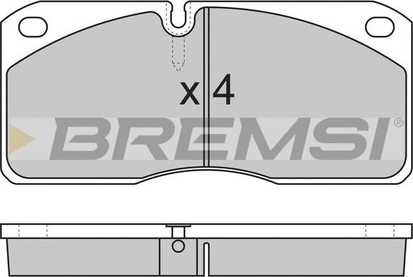 Bremsi BP7258 - Kit de plaquettes de frein, frein à disque cwaw.fr