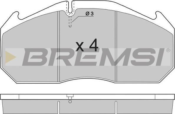 Bremsi BP7264 - Kit de plaquettes de frein, frein à disque cwaw.fr