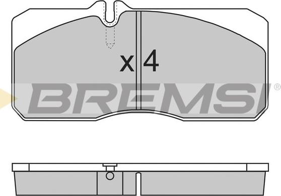 Bremsi BP7267 - Kit de plaquettes de frein, frein à disque cwaw.fr