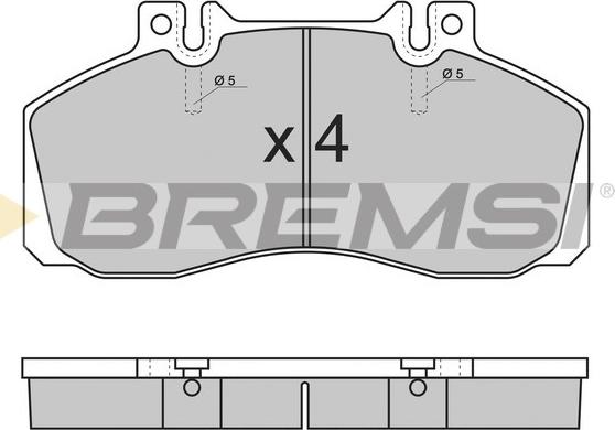 Bremsi BP7289 - Kit de plaquettes de frein, frein à disque cwaw.fr