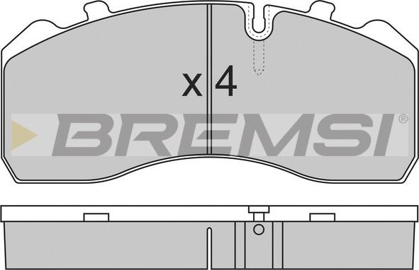 Bremsi BP7284 - Kit de plaquettes de frein, frein à disque cwaw.fr