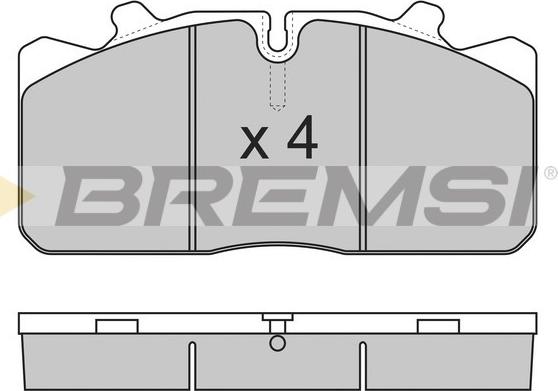 Bremsi BP7285 - Kit de plaquettes de frein, frein à disque cwaw.fr