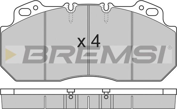 Bremsi BP7280 - Kit de plaquettes de frein, frein à disque cwaw.fr