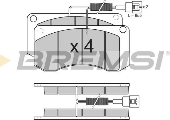 Bremsi BP7283 - Kit de plaquettes de frein, frein à disque cwaw.fr