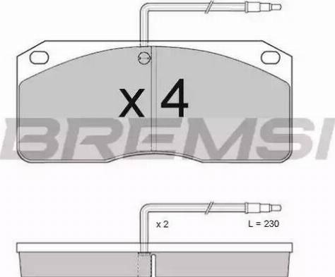 Bremsi BP7282 - Kit de plaquettes de frein, frein à disque cwaw.fr