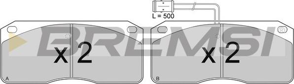 Bremsi BP7239 - Kit de plaquettes de frein, frein à disque cwaw.fr