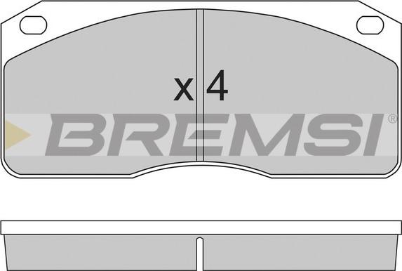 Bremsi BP7238 - Kit de plaquettes de frein, frein à disque cwaw.fr