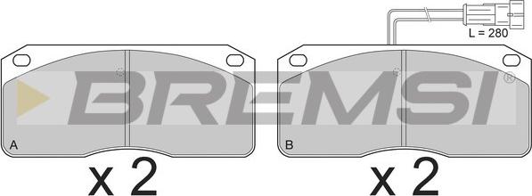 Bremsi BP7271 - Kit de plaquettes de frein, frein à disque cwaw.fr