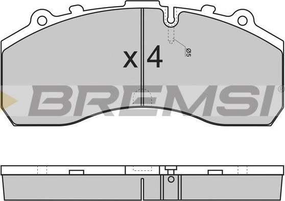 Bremsi BP7278 - Kit de plaquettes de frein, frein à disque cwaw.fr