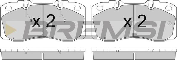 Bremsi BP7272 - Kit de plaquettes de frein, frein à disque cwaw.fr