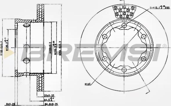 Bremsi CD5191V - Disque de frein cwaw.fr