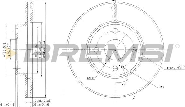 Bremsi CD6975V - Disque de frein cwaw.fr