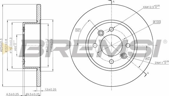 Bremsi CD6478S - Disque de frein cwaw.fr