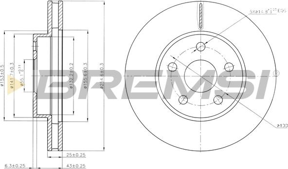 Bremsi CD6620V - Disque de frein cwaw.fr