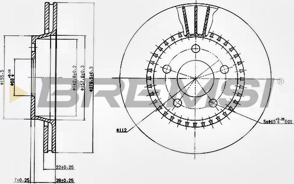 Bremsi CD6190V - Disque de frein cwaw.fr