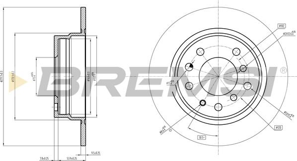 Bremsi CD6165V - Disque de frein cwaw.fr