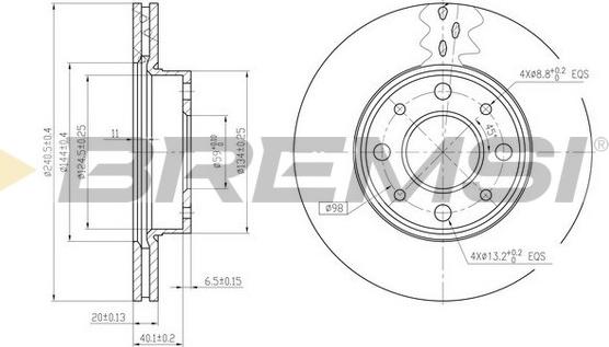 Bremsi CD6888V - Disque de frein cwaw.fr