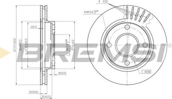 Bremsi CD6887V - Disque de frein cwaw.fr