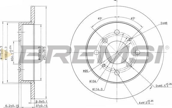 Bremsi CD6360S - Disque de frein cwaw.fr