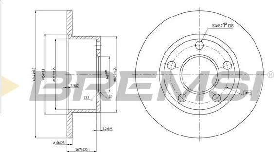 Bremsi CD6321S - Disque de frein cwaw.fr