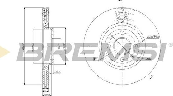 Bremsi CD6252V - Disque de frein cwaw.fr