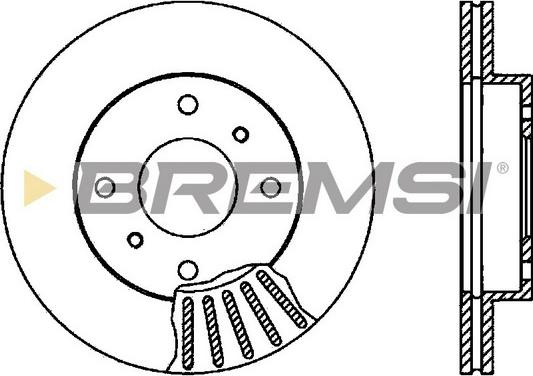 Bremsi CD6260V - Disque de frein cwaw.fr