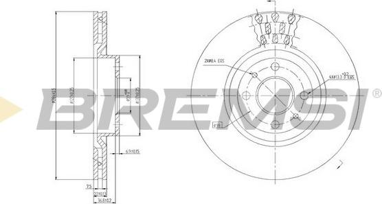 Bremsi CD6220V - Disque de frein cwaw.fr