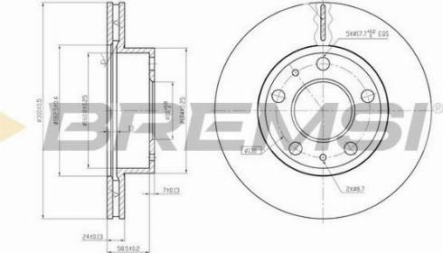 Bremsi CD6768V - Disque de frein cwaw.fr