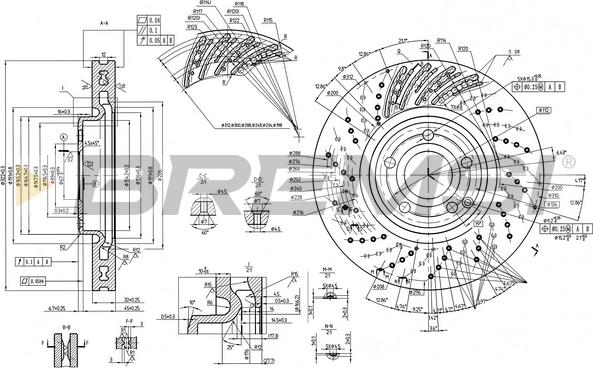 Bremsi CD8054V - Disque de frein cwaw.fr