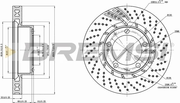 Bremsi CD7592VLS - Disque de frein cwaw.fr