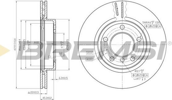 Bremsi CD7066V - Disque de frein cwaw.fr