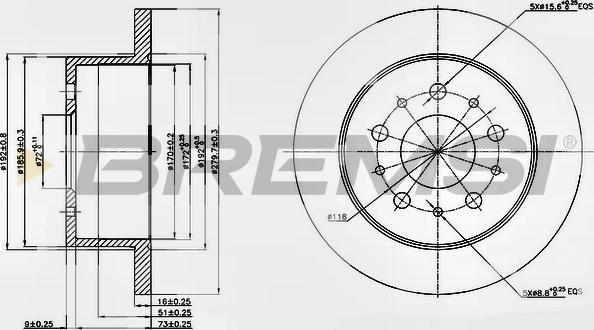 Bremsi CD7144S - Disque de frein cwaw.fr