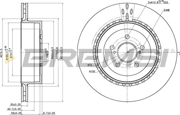 Bremsi CD7750V - Disque de frein cwaw.fr