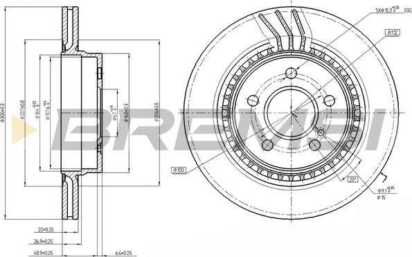 Bremsi CD7700V - Disque de frein cwaw.fr