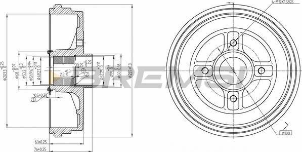 Bremsi CR5665 - Tambour de frein cwaw.fr