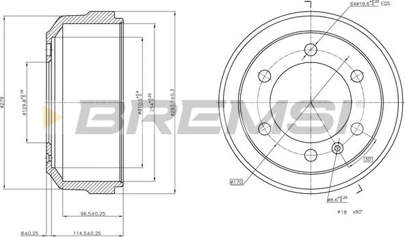 Bremsi CR5083 - Tambour de frein cwaw.fr