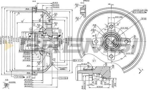 Bremsi CR5139 - Tambour de frein cwaw.fr