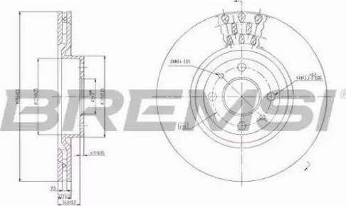 Bremsi DBA220V - Disque de frein cwaw.fr