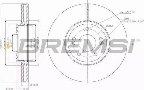 Bremsi DBB631V - Disque de frein cwaw.fr