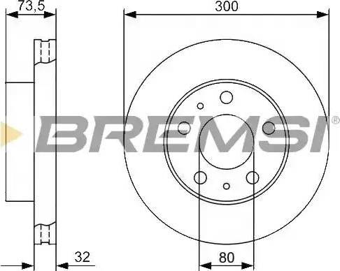 Bremsi DBB718V - Disque de frein cwaw.fr