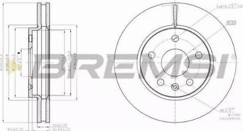 Bremsi DBB721V - Disque de frein cwaw.fr