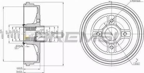 Bremsi DR5665 - Tambour de frein cwaw.fr