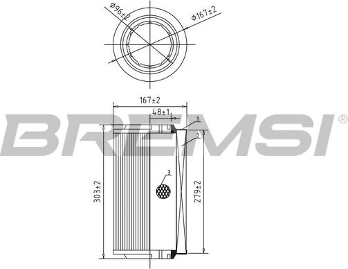 Bremsi FA0545 - Filtre à air cwaw.fr