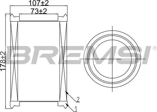 Bremsi FA0546 - Filtre à air cwaw.fr