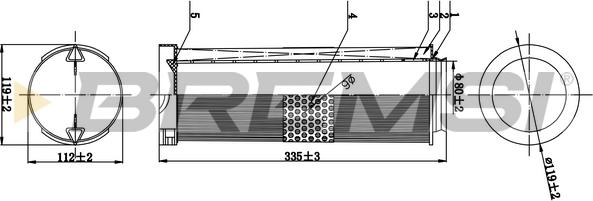 Bremsi FA0541 - Filtre à air cwaw.fr