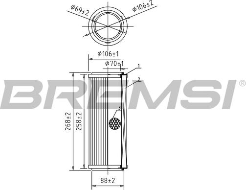 Bremsi FA0583 - Filtre à air cwaw.fr